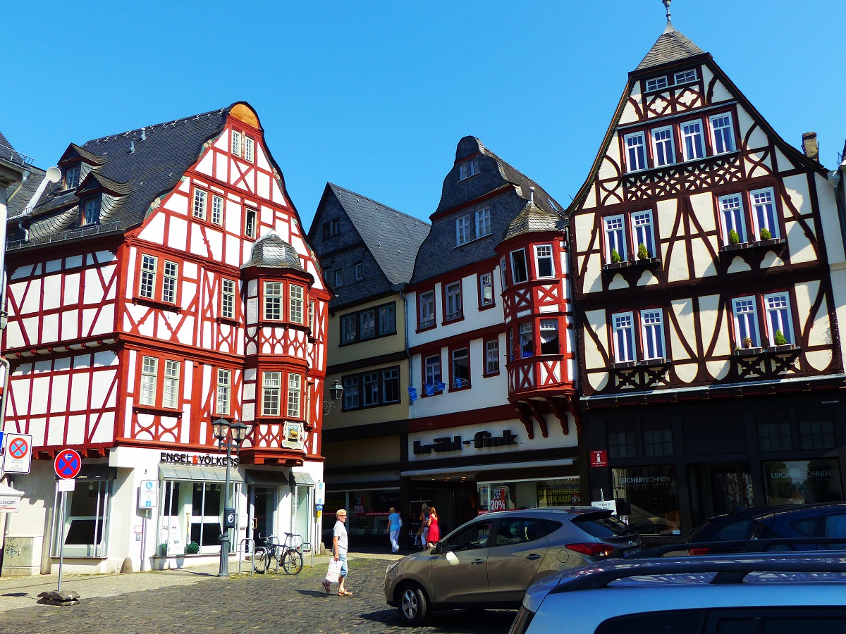 Bischofsplatz in Limburg a . d. Lahn, Sommer 2018