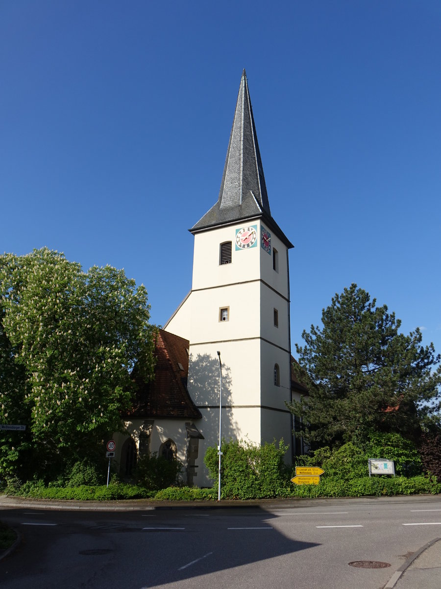 Bitzfeld, Evangelische St. Laurentius Kirche, erbaut im 15. Jahrhundert (29.04.2018) 