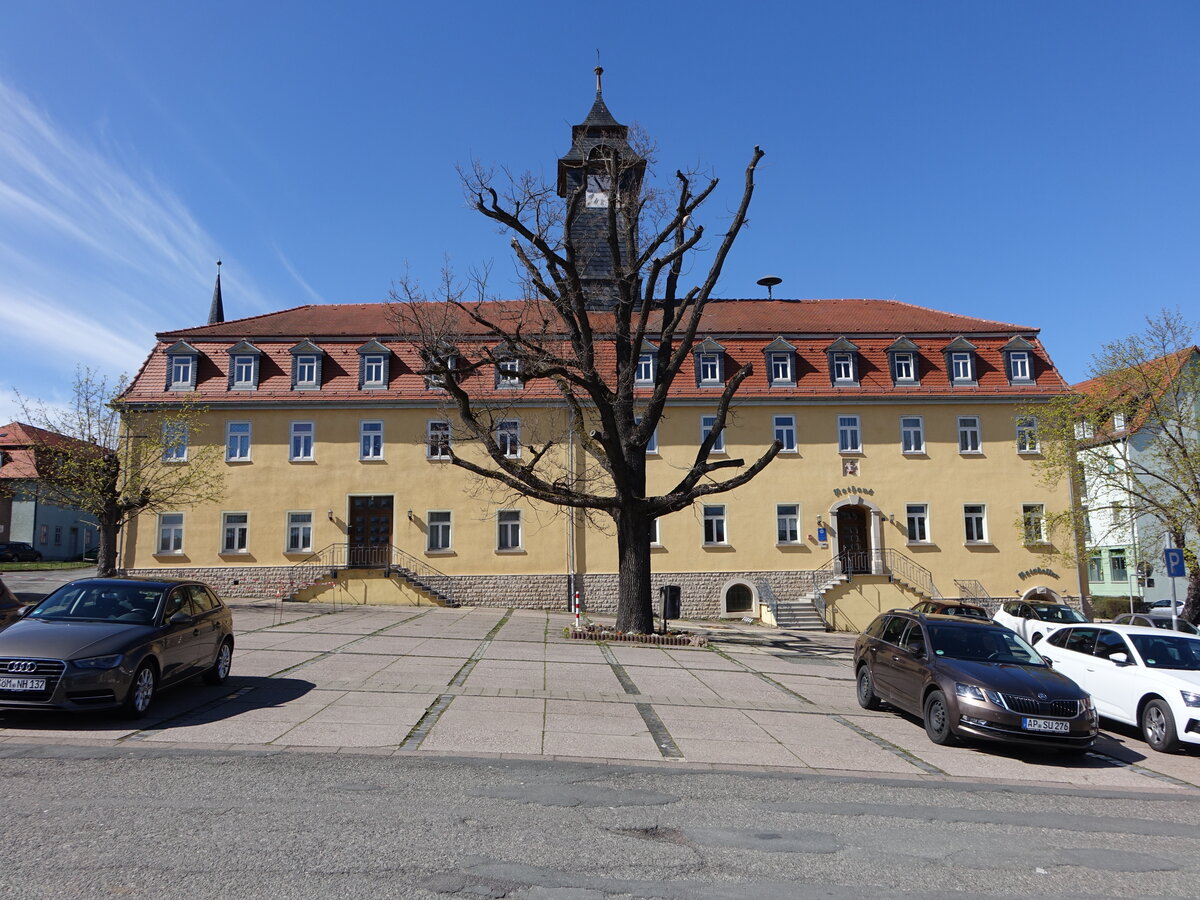 Blankenhain, Rathausgebude am Marktplatz (17.04.2022)