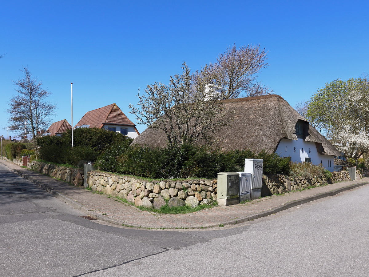 Blick in die Alte Stadt von Westerland auf Sylt am 21. April 2018.