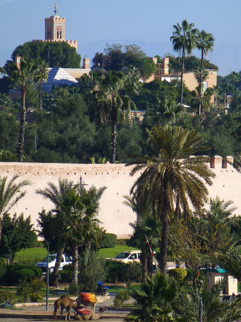 Blick auf die Festungsmauern und die Casbah Moschee. 26.12.2014