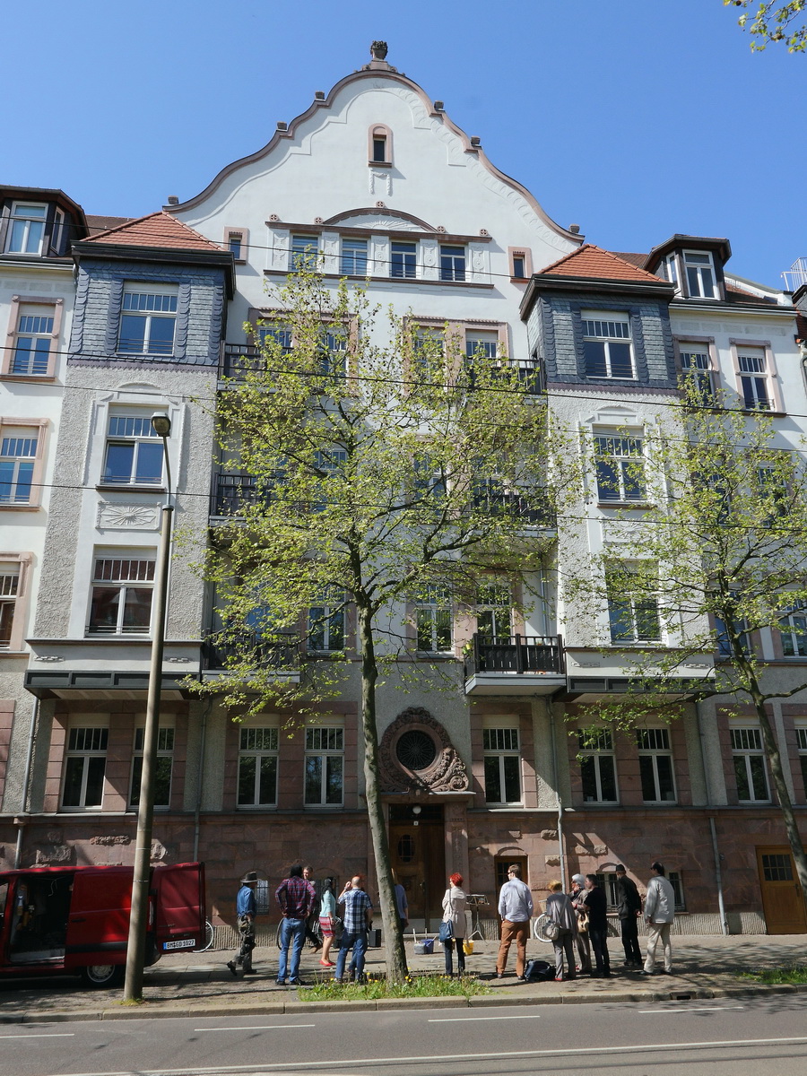 Blick auf das Haus Gohliser Str. 1 in Leipzig, wo am 07. Mai 2016 ein Stolperstein gesetzt wurde.