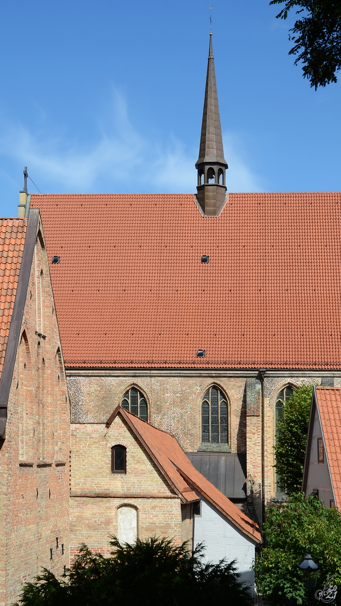 Blick auf die Klosterkirche des Klosters zum Heiligen Kreuz in Rostock. (August 2013)