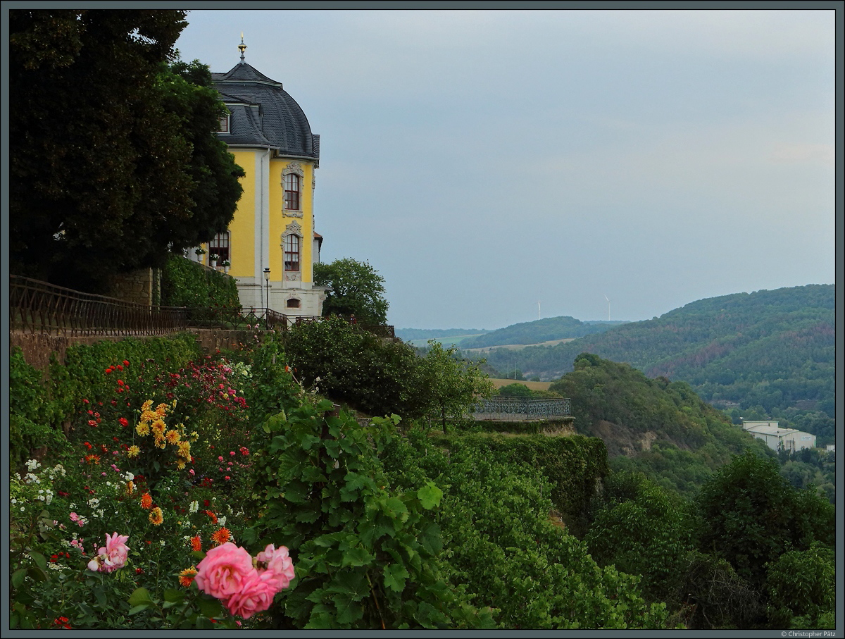 Blick von den Dornburger Schlssern ins Saaletal. (01.09.2019)