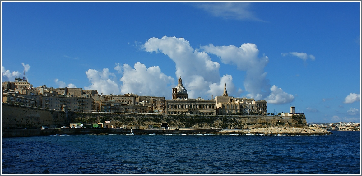 Blick vom Fort St.Elmo auf Valletta.
(22.09.2013)