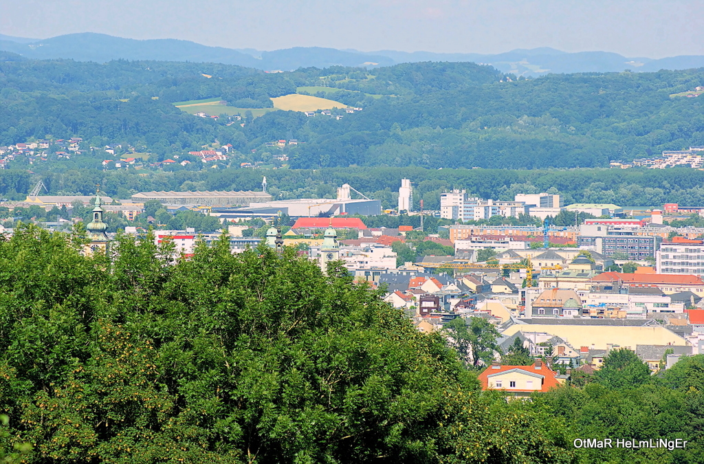 Blick vom Freinberg ber Linz (23.6.2014)