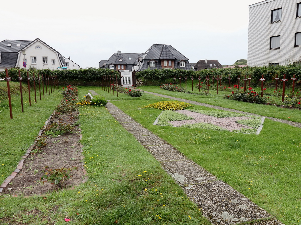 Blick vom Friedhof der Heimatlosen in Richtung  Westerland am 19. Augsut 2015.