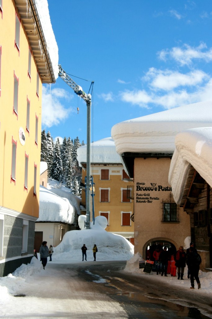 Blick in die Hauptstrasse von San Bernardino, 09.02.2014