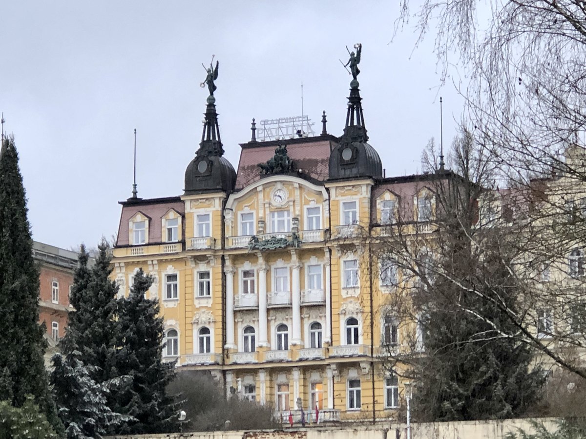 Blick in Richtung Grandhotel Pacifik am 26. Februar 2020 in Marienbad. 