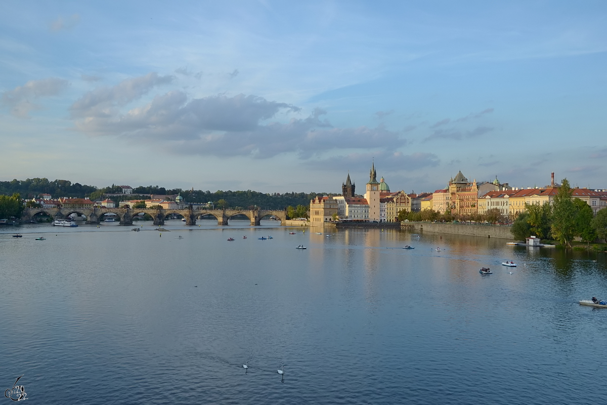 Blick ber die Moldau. (Prag, September 2012)