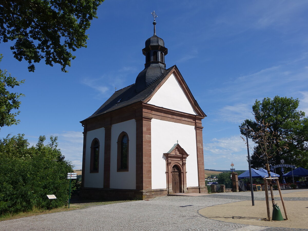 Blieskastel, Hl. Kreuz Kapelle bei Wallfahrtskloster, erbaut von 1682 bis 1683 (14.07.2023)