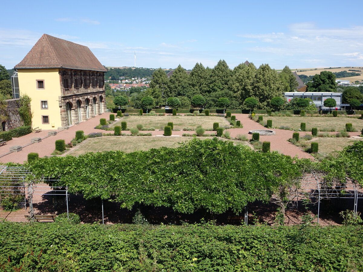 Blieskastel, Orangerie und Barockgarten am Schloss (14.07.2023)