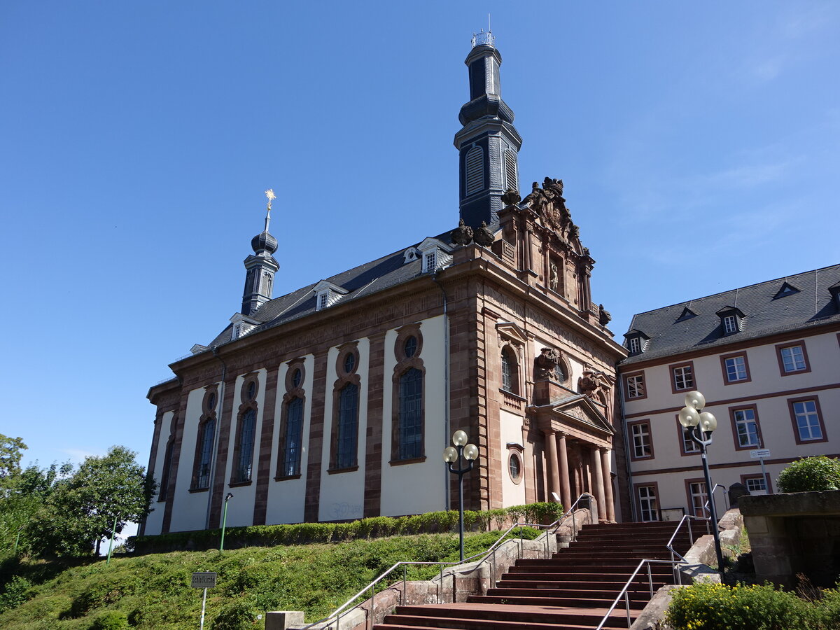 Blieskastel, Schlokirche St. Anna und St. Philipp, erbaut von 1776 bis 1778 (14.07.2023)