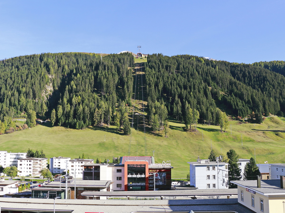 Bodenstation des Jakobshorn in Davos nahe dem Bahnhof am 11. Oktober 2019.