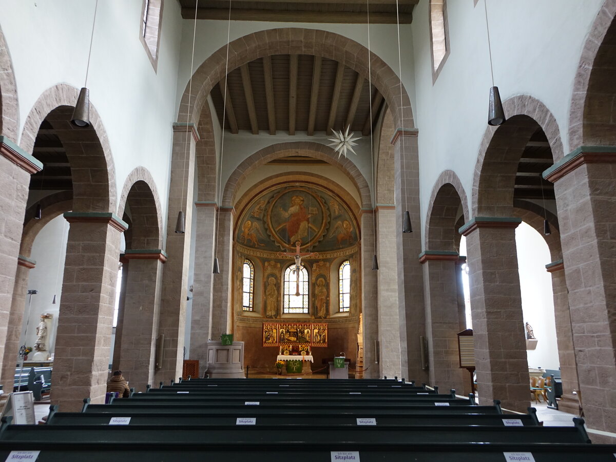 Bodenwerder, Innenraum der Klosterkirche St. Marien (06.10.2021)