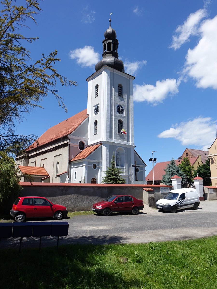 Bodzanow / Langendorf, kath. St. Josef Kirche, erbaut von 1692 bis 1708 (01.07.2020)