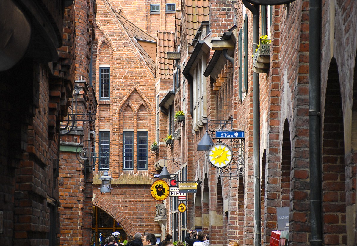 Bttcherstrae in Bremen. Aufnahmedatum: 3. Mai 2014.