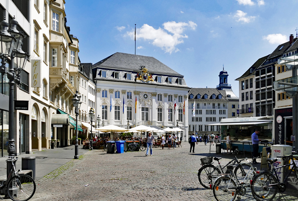 Bonn - Marktplatz und  Altes Rathaus  - 06.06.2018