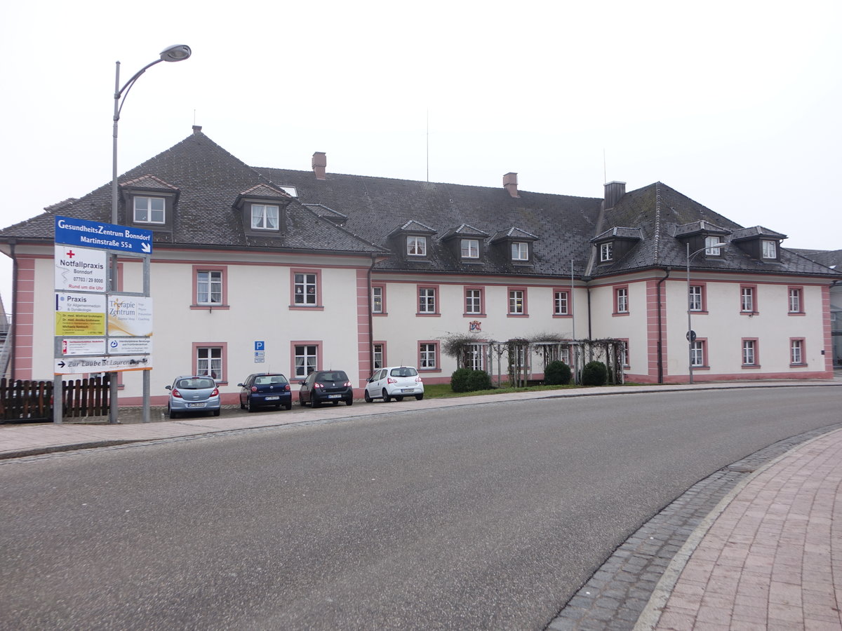 Bonndorf, Schloss, erbaut von 1723 bis 1726 durch den Frstabt des Klosters St. Blasien (25.12.2018)