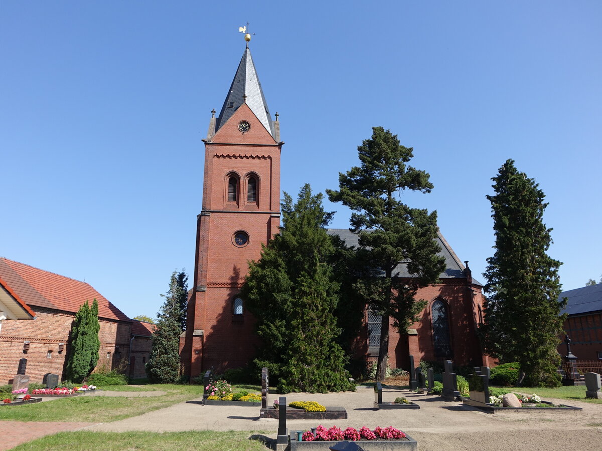 Boock, evangelische Kirche, erbaut von 1892 bis 1893 (13.08.2025)