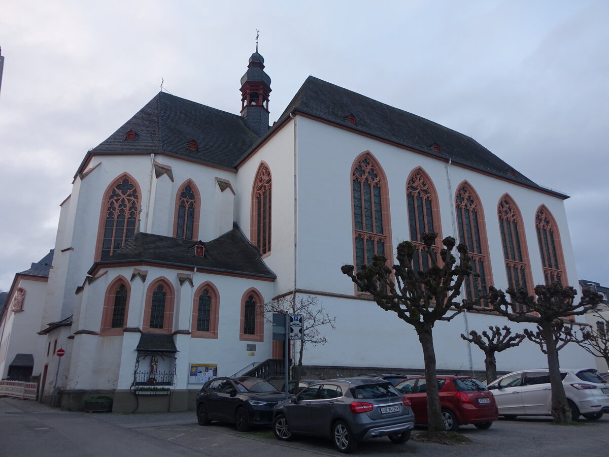 Boppard, Karmeliterkirche, erbaut ab 1320, Seitenschiffe erbaut von 1439 bis 1444 (08.12.2025)