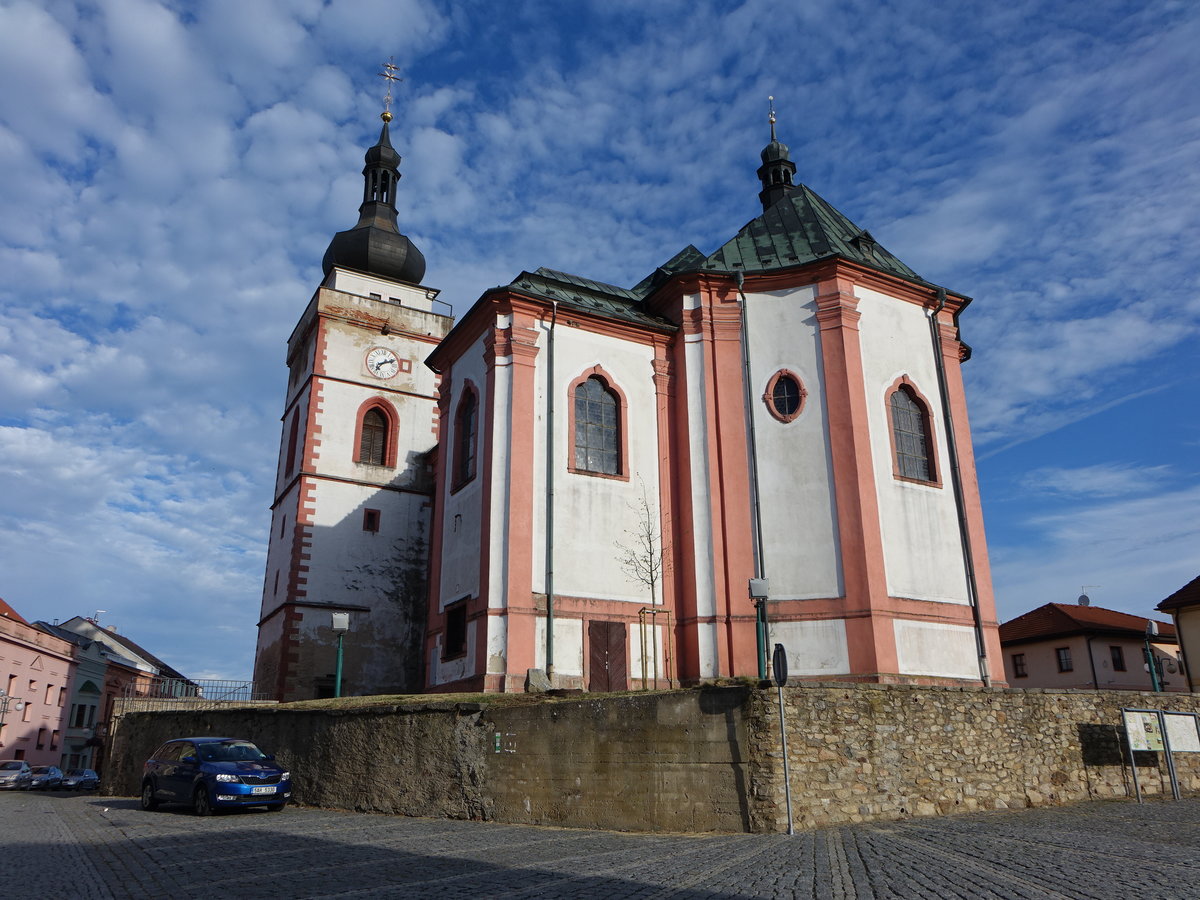 Bor u Tachova, Kirche St. Nikolaus, erbaut von 1739 bis 1750 (06.07.2017)