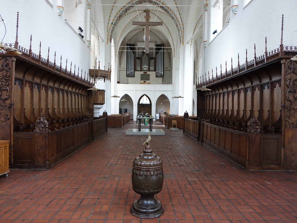 Bordesholm, Chorgesthl und Orgel in der Klosterkirche (25.09.2020)