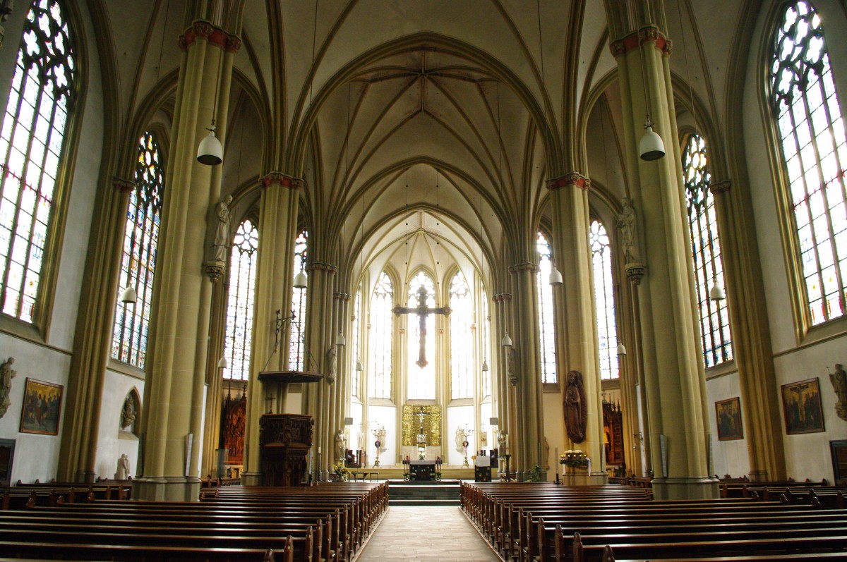 Borghorst, neugotische St. Nikomedes Kirche, erbaut von 1885 bis 1889 durch Hilger Hertel (27.05.2011)
