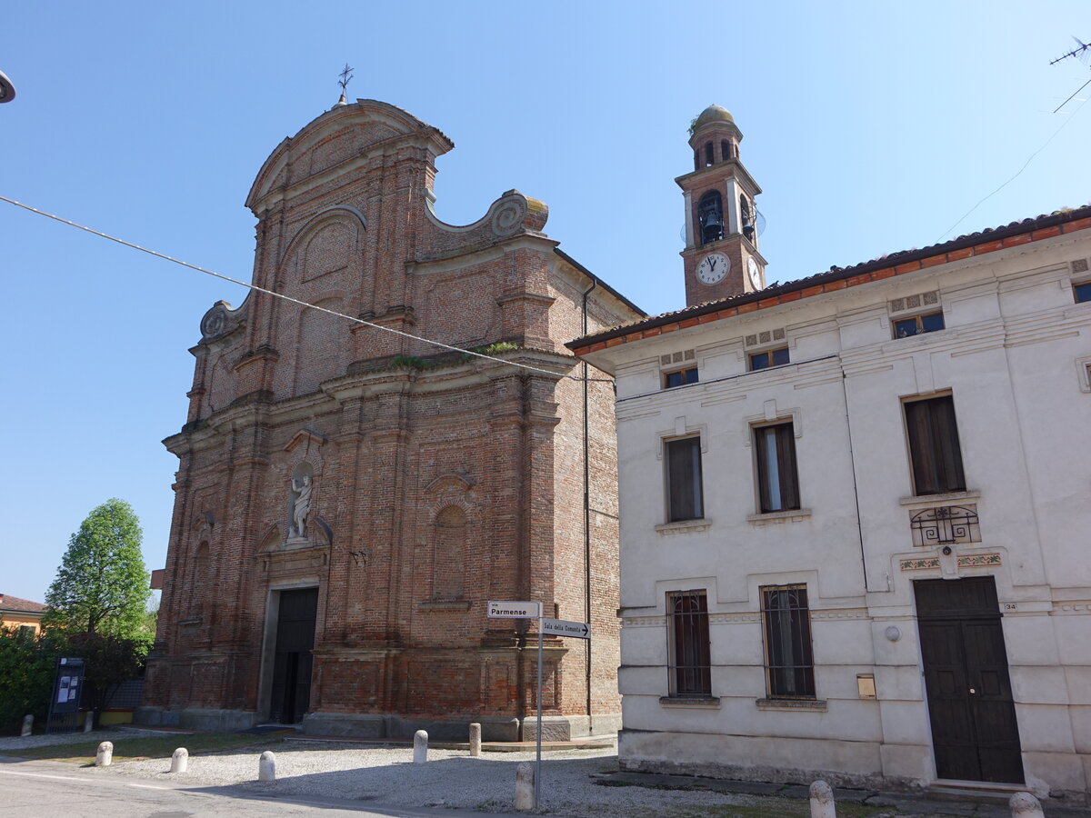 Borgo Virgilio, Pfarrkirche San Giovanni, erbaut von 1723 bis 1729 durch den Architekten Giovan Maria Borsotto (12.04.2024)
