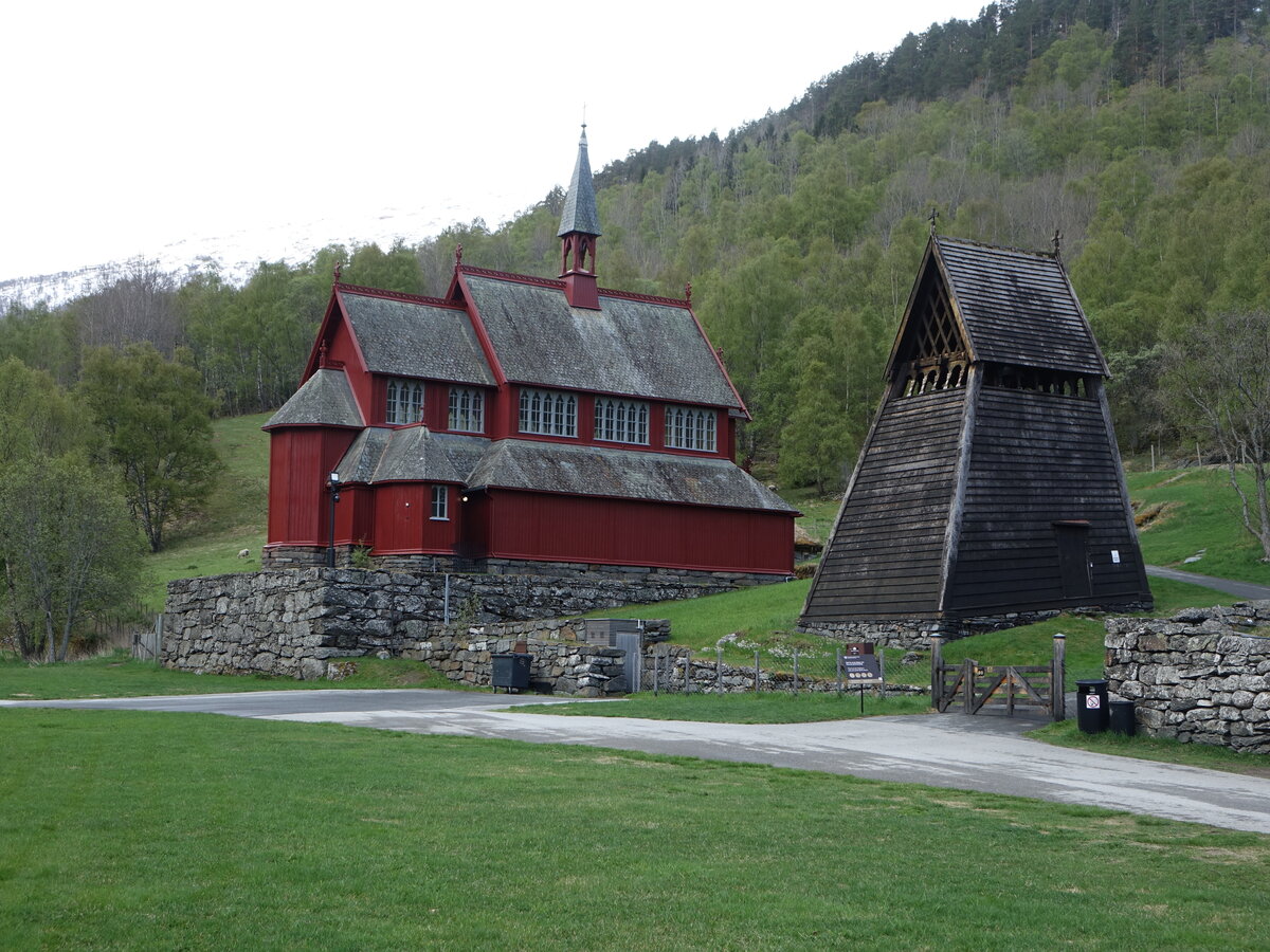 Borgund, evangelische Gemeindekirche, erbaut 1868 (26.05.2023)