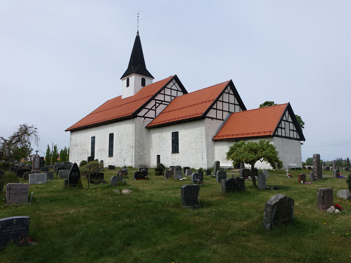 Borre, evangelische Kirche, Steinkirche aus dem 12. Jahrhundert (29.05.2023)