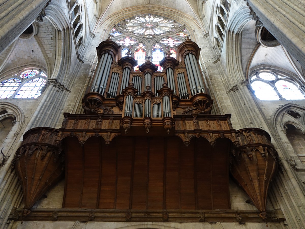 Bourges, Orgelempore der Kathedrale Saint-Etienne (30.10.2015)