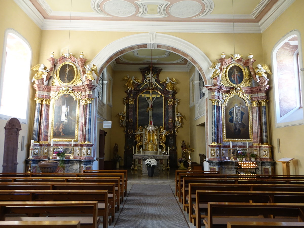 Boxberg, barocke Altre in der kath. Pfarrkirche St. Aquilinus (15.10.2017)