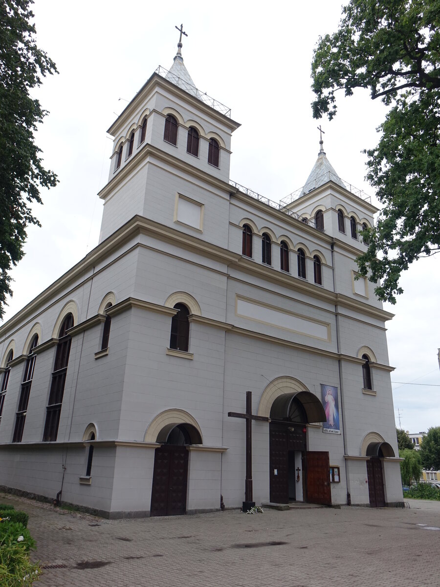 Braniewo / Braunsberg, Pfarrkirche St. Antonio von Padua, erbaut von 1830 bis 1837 (03.08.2021)
