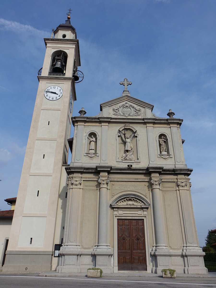 Bregnano, St. Michele Kirche, erbaut im 16. Jahrhundert (22.09.2018)