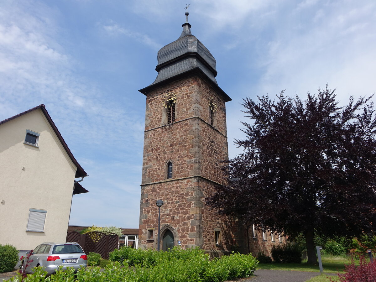 Breitenbach am Herzberg, evangelische Kirche in der Eichenstrae (04.06.2022)