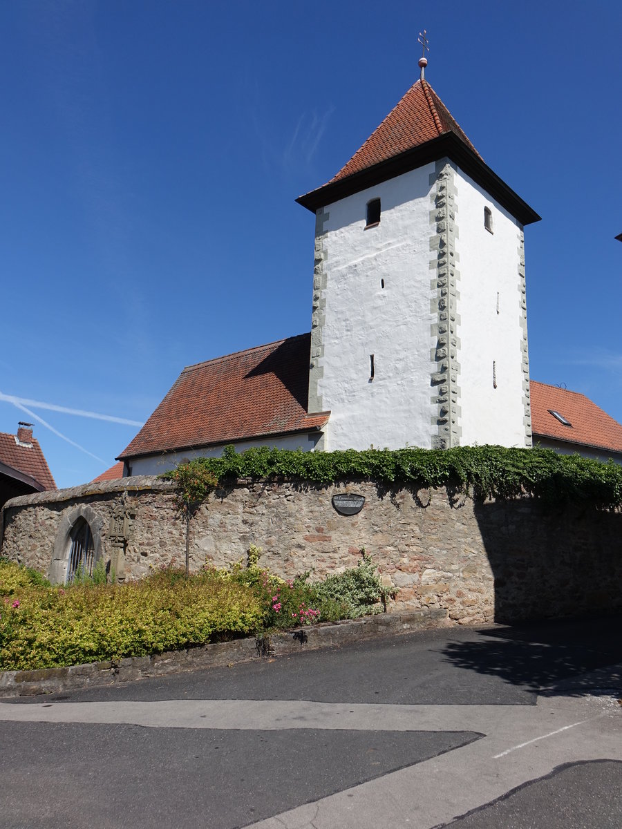 Brendlorenzen, St. Laurentius Kapelle, Chorturmkirche, erbaut im 13. Jahrhundert (08.07.2018)