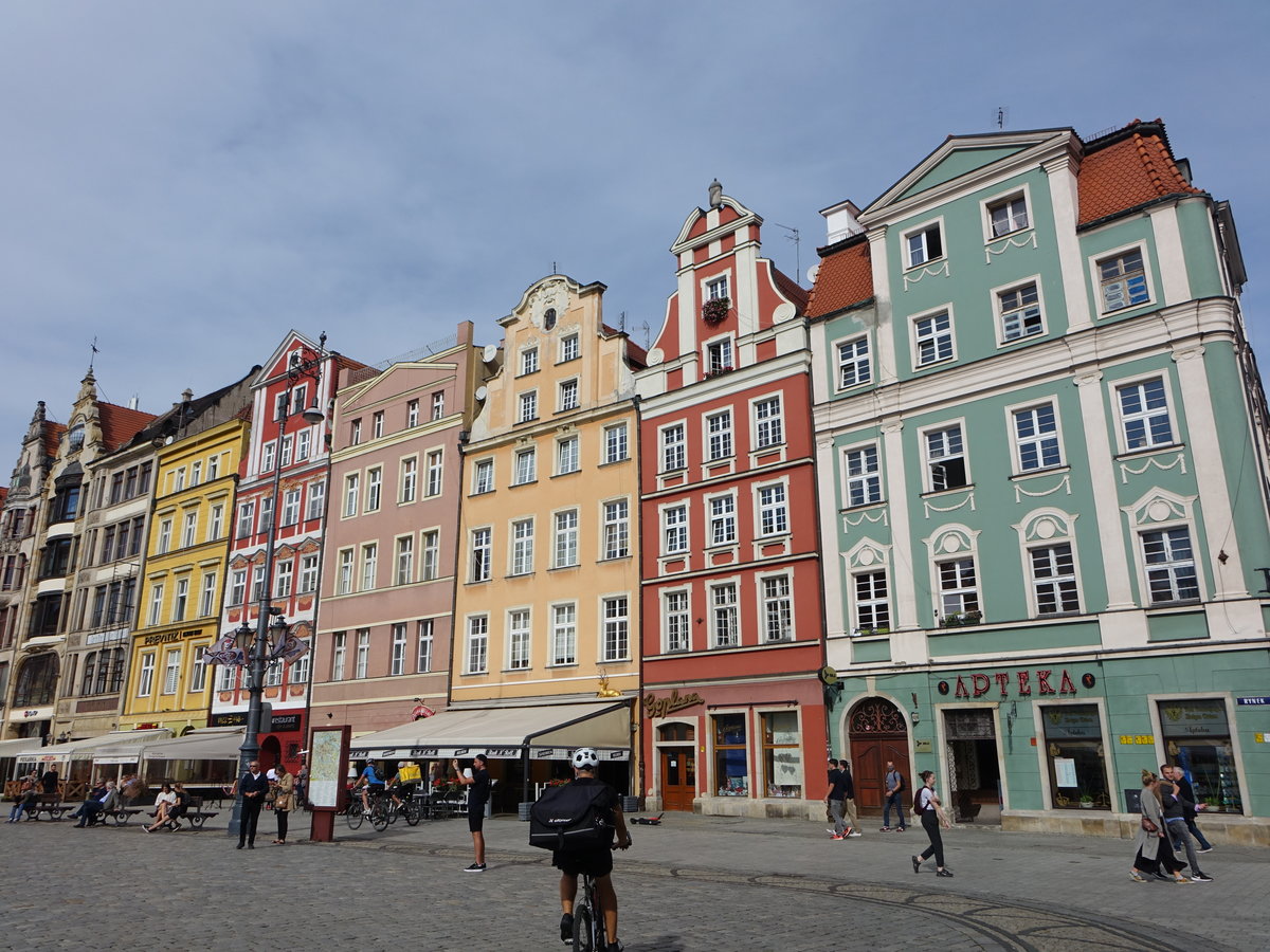 Breslau / Wroclaw, historische Gebude am Rynek Platz (03.10.2020)