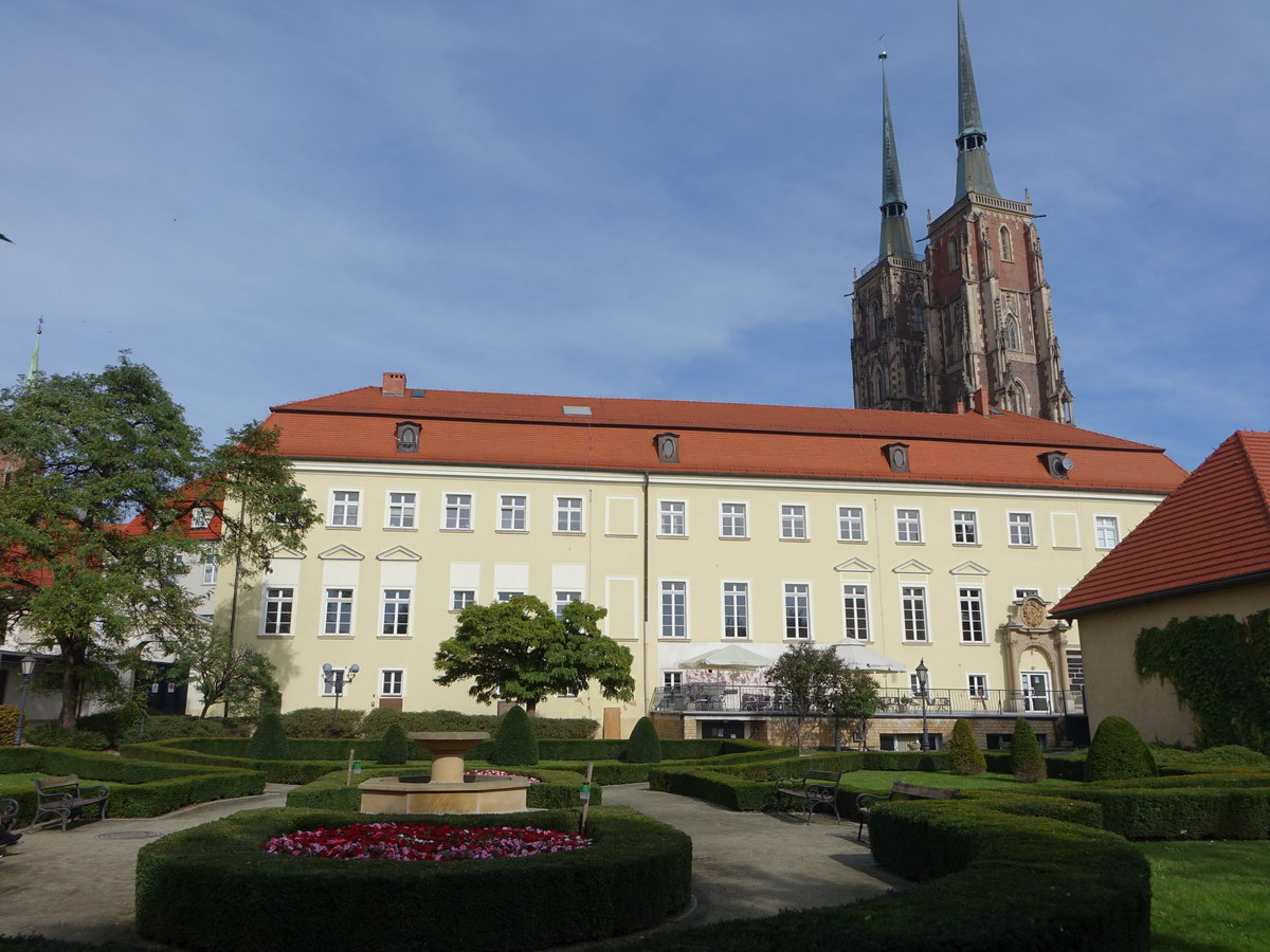 Breslau / Wroclaw, Theologische Fakultt und Trme der Kathedrale St. Johannes (03.10.2020)