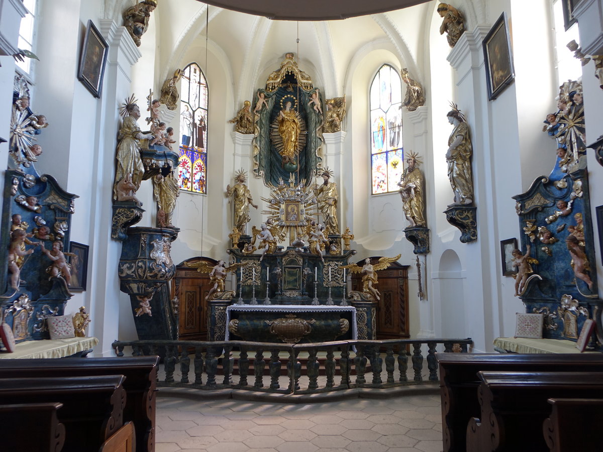 Breznice/ Bresnitz, barocke Schlokapelle, erbaut von 1625 bis 1632 (02.06.2019)