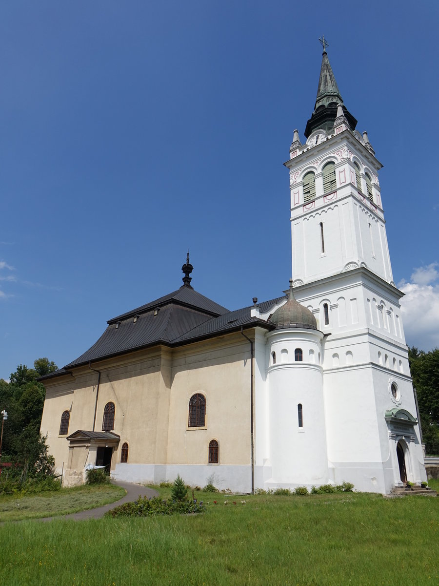 Brezno / Bries, Ev. Pfarrkirche, erbaut in klassizistischer Bauweise in den Jahren 1785 bis 1787 (07.08.2020)