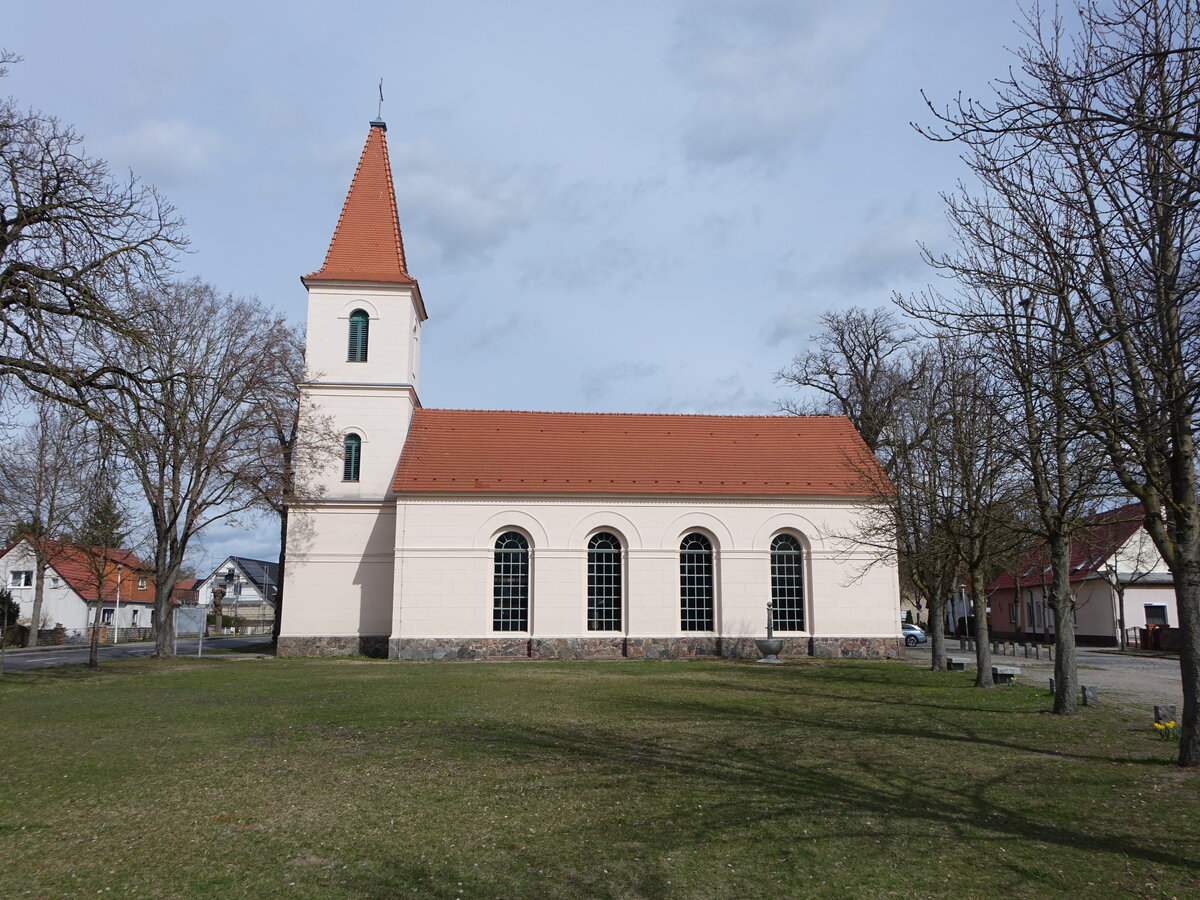 Briesen, evangelische Dorfkirche, erbaut 1838 (05.04.2026)
