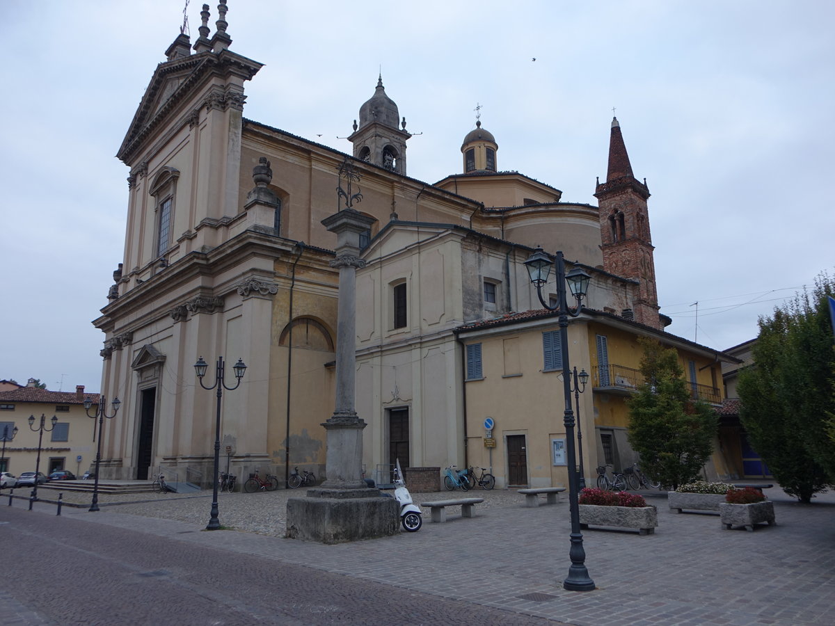 Brignano, Kirche Santa Maria di Assunta, erbaut von 1780 bis 1788 (30.09.2018)