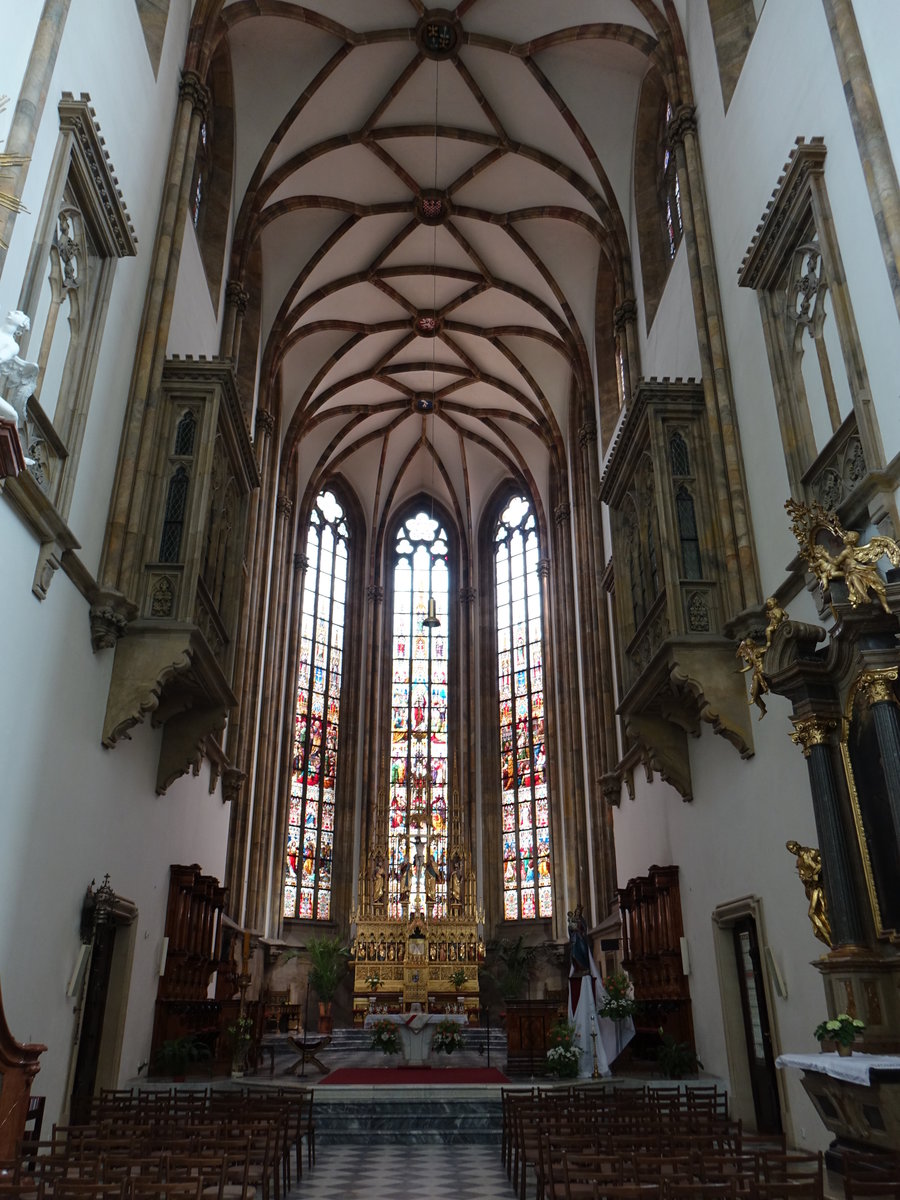 Brno/ Brnn, gotischer Chor in der St. Peter und Paul Kathedrale (30.05.2019)