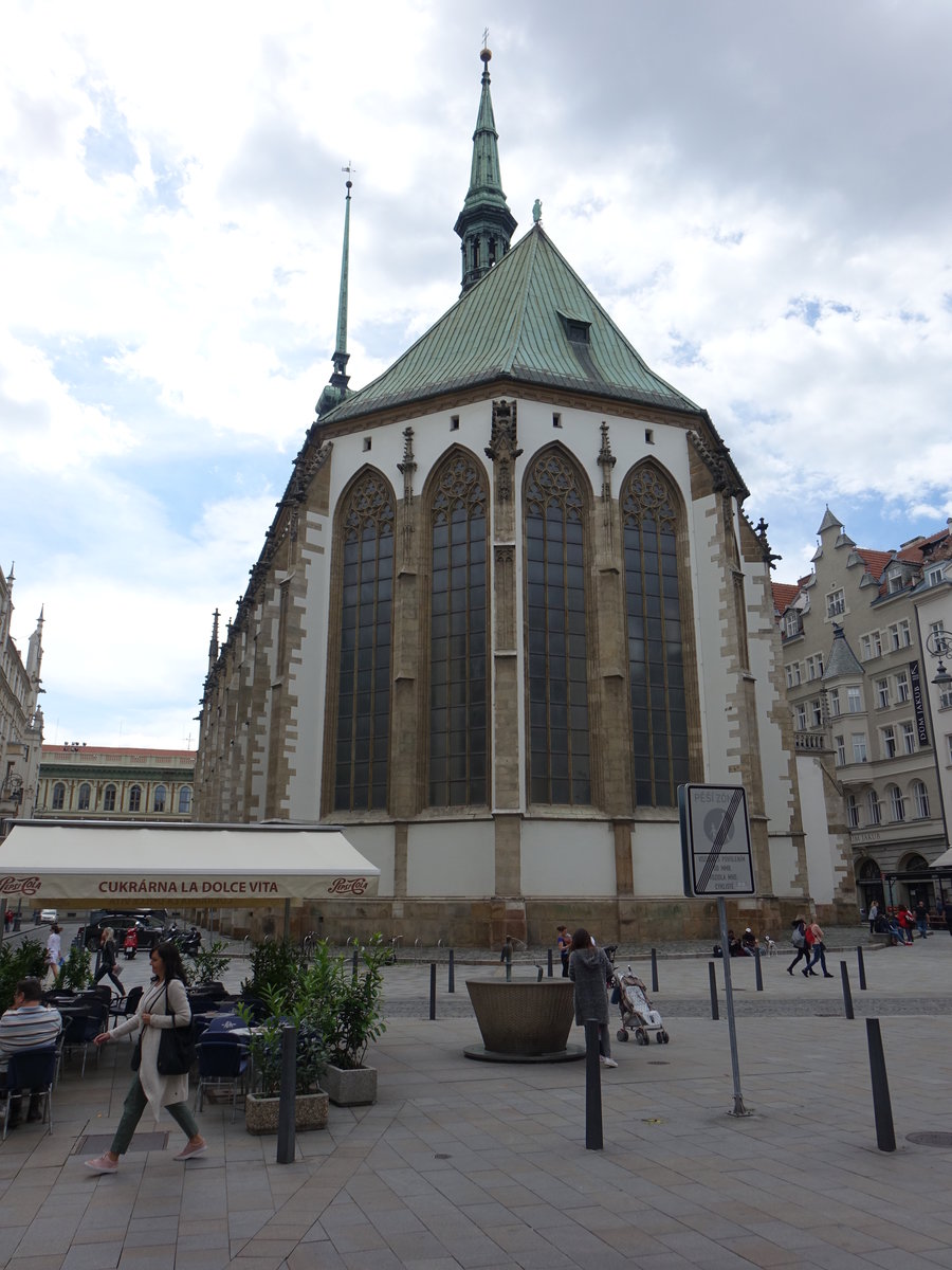Brno/ Brnn, sptgotische St. Jakob Kirche, erbaut von 1510 bis 1511 (30.05.2019)