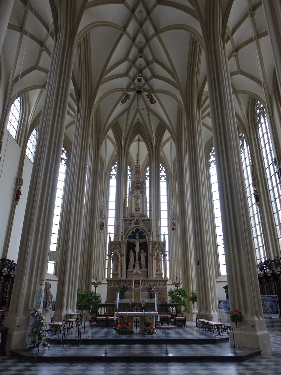 Brno/ Brnn, sptgotisches Netzgewlbe in der St. Jakob Kirche (30.05.2019)