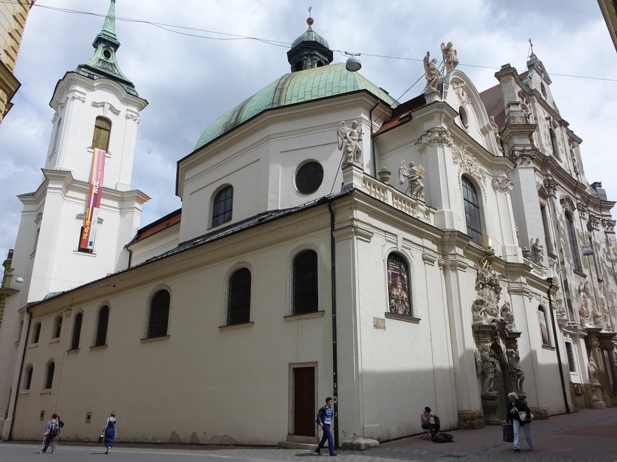 Brno/ Brnn, St. Johannes Kirche und Minoritenkloster, barock erbaut im 18. Jahrhundert (30.05.2019)