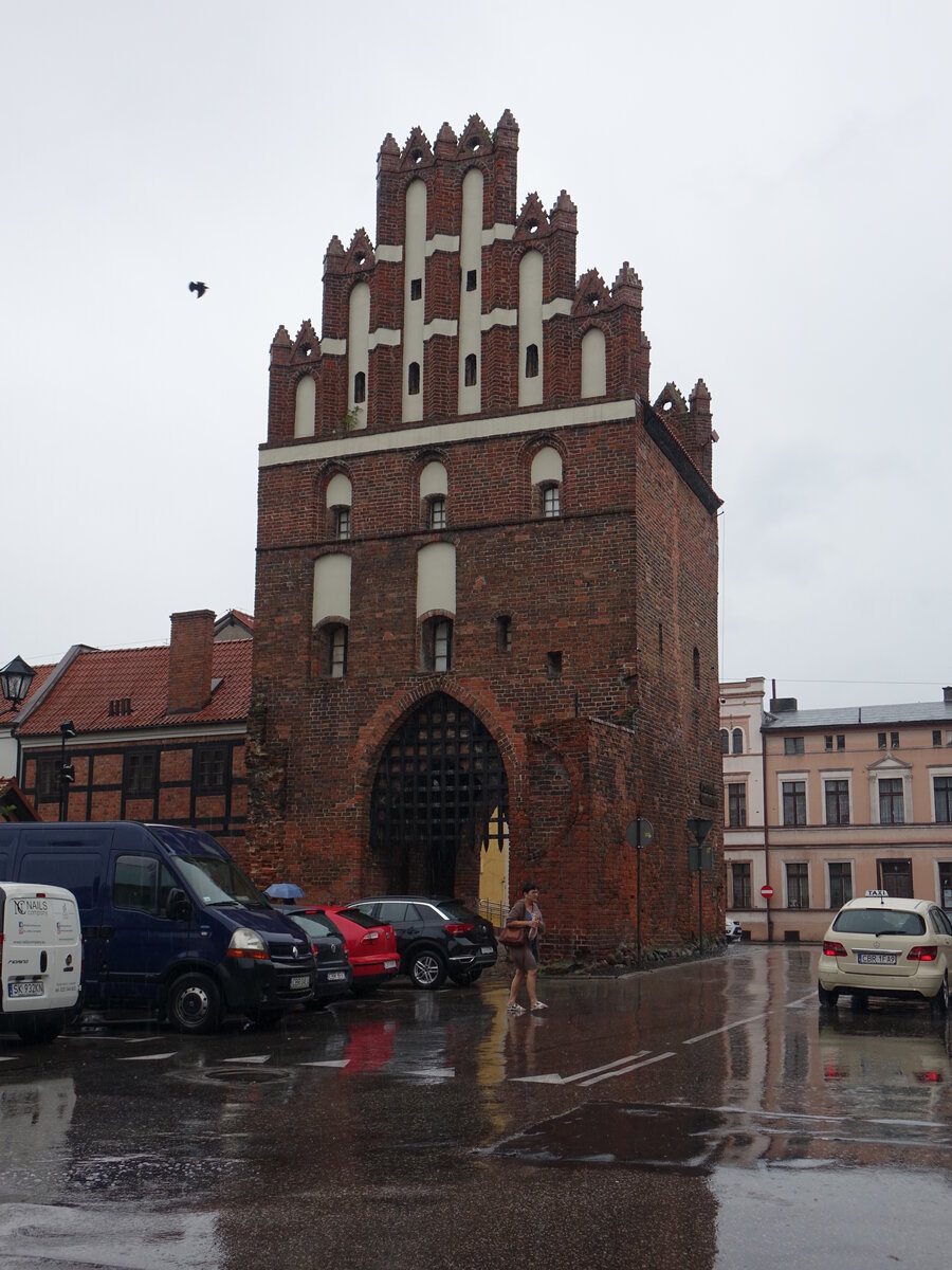 Brodnica / Strasburg an der Drewenz, Kulmer Tor, erbaut im 14. Jahrhundert (06.08.2021)