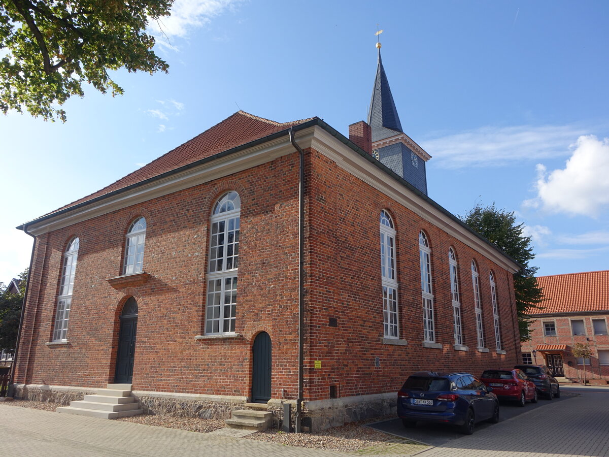 Brome, evangelische Liebfrauenkirche, erbaut 1842 nach Pl�nen von Ludwig Hellner (17.09.2025)