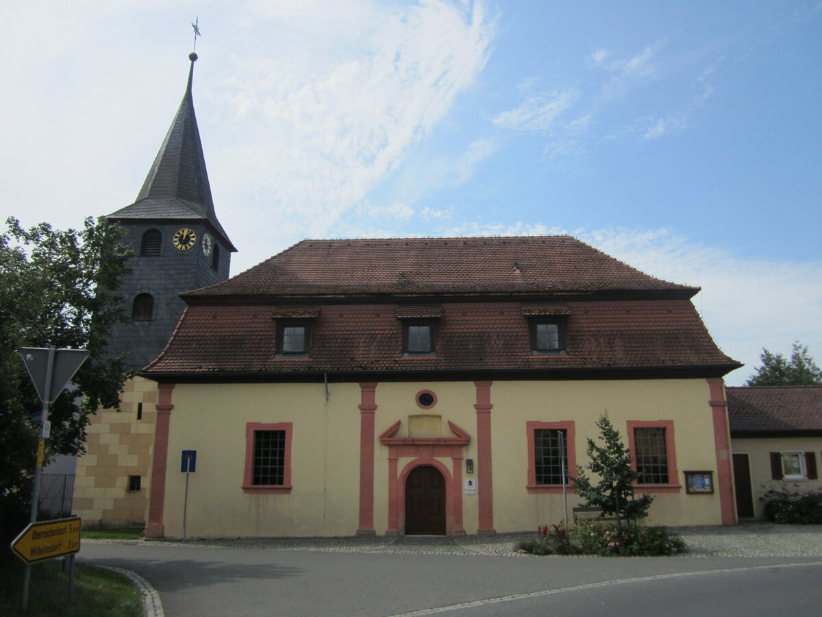 Brunn, evangelische St. Georg Kirche, erbaut 1624 (10.08.2014)
